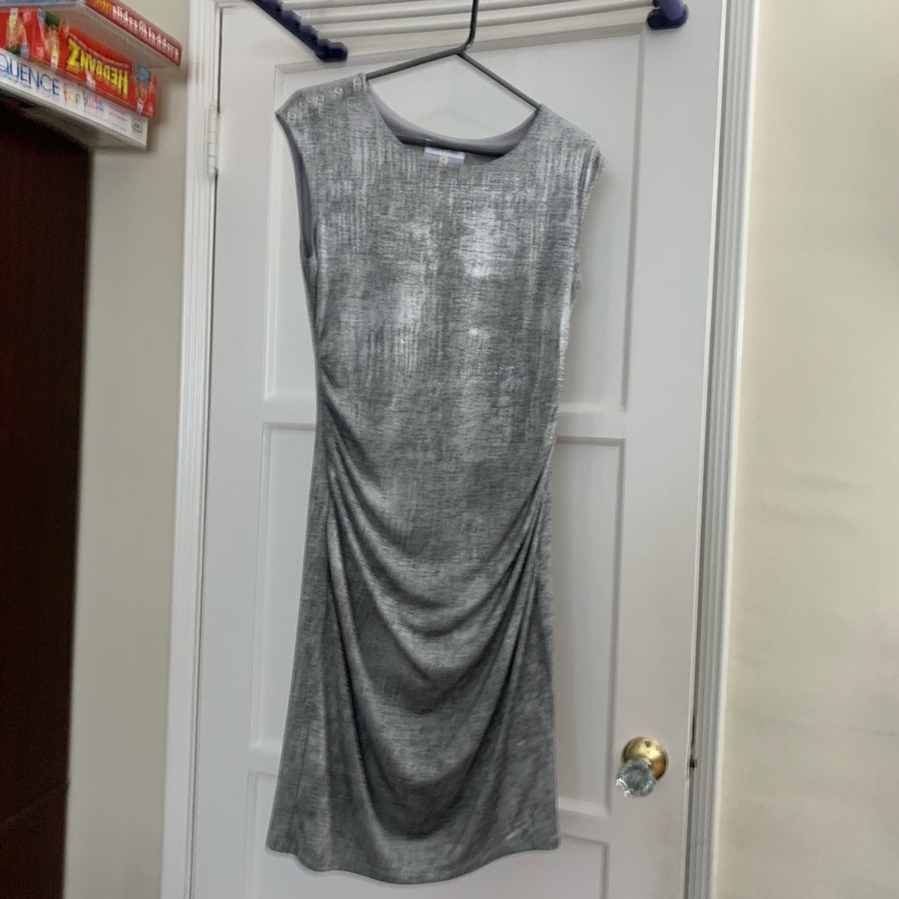 Calvin Klein Silver comfortable gorg dress wore once